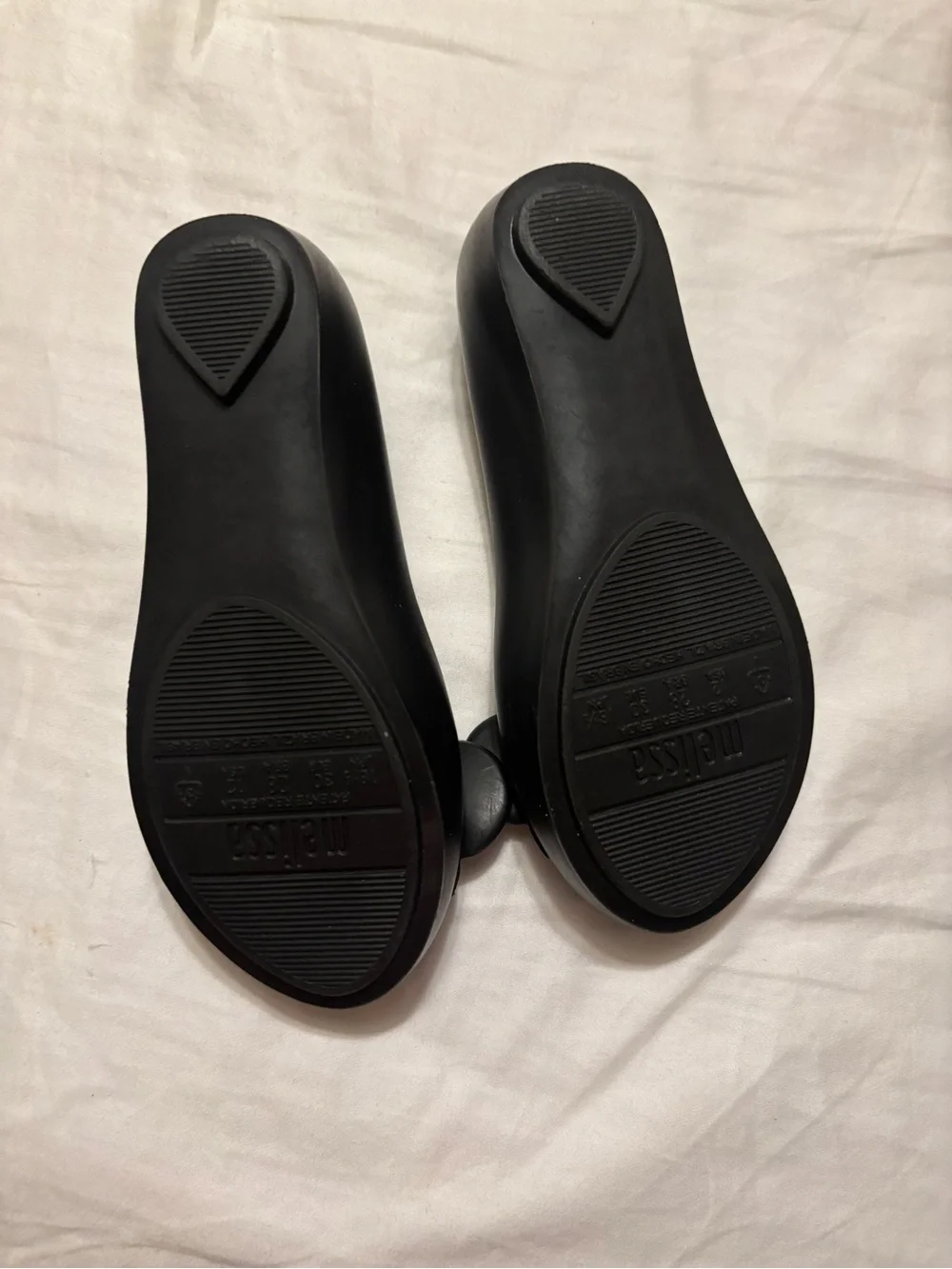 Mini Melissa Black Mickey Mouse Jelly Flats